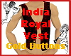 India Royal Vest w Gold
