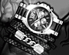 SILVER/BLACK WATCH $