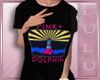 Pinkdolphin blk Top