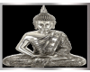 Silver Meditating Buddha
