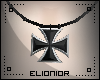 -E- Iron Cross Pendant