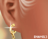 Gold Linear Earrings