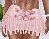 Pink Fringe Skirt