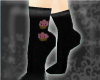 Cupcake Heel Socks~Black