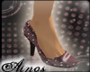 {A}Dotted Chocolat Pumps