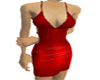 S_Pvc red dress