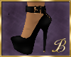 Black & Gold heels 