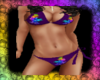 Prpl Neon Flower Bikini