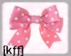 [KFF] Pink bow sticker.