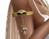 PirateSkull Gold Armband