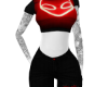 Red alien outfit