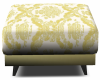Gold & White FootStool