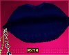 P| Lips Clutch Bleu