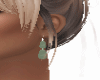 Earrings green Eva