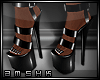 [A] PVC black heels