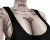 Sexy black top with tatt
