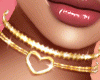 Gold Heart Choker