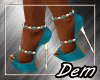 !D! Turquoise Heels