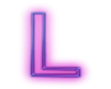 NEON letter L