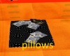 black silver pillows