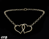 G! Two Hearts Necklace
