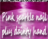 Black Hart Pink Sparkle