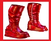 NONO RED LEATHER BOOTS