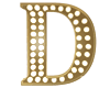 Gold Letter D