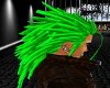 green&black rave hair(m)