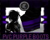 {E} PVC Purple Boots