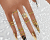 A.E! Versace Gold Nails