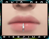 Qadir. Silver Lip Ring