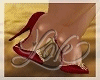JA" Love Red/Gold Shoes