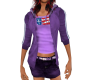 Purple Jacket w/Skirt