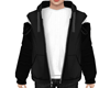 Jacket Zip Black White