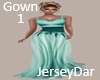 Jersey Gown 1 Aqua Dark