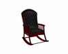 BlackRed Rocking Chair