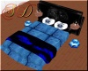 [SD] Wolf Black&Blue Bed