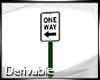 One Way St Sign