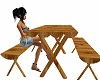 cabin picnick table