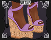 Wedge Sandals Purple