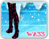 WA33 Pink Thigh Boots