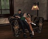 Couple Reading Chair
