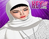 K* Ameena White Hijab