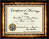certificate of Marriage 