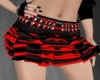 Red Black Camo Skirt