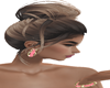 pink/gold earrings