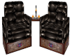 Leather Chairs And Table