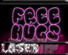 -Free Hugs neon sign-