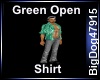 [BD] Green Open Shirt